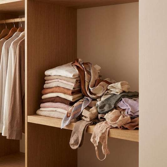 Before: small items slide into a jumble