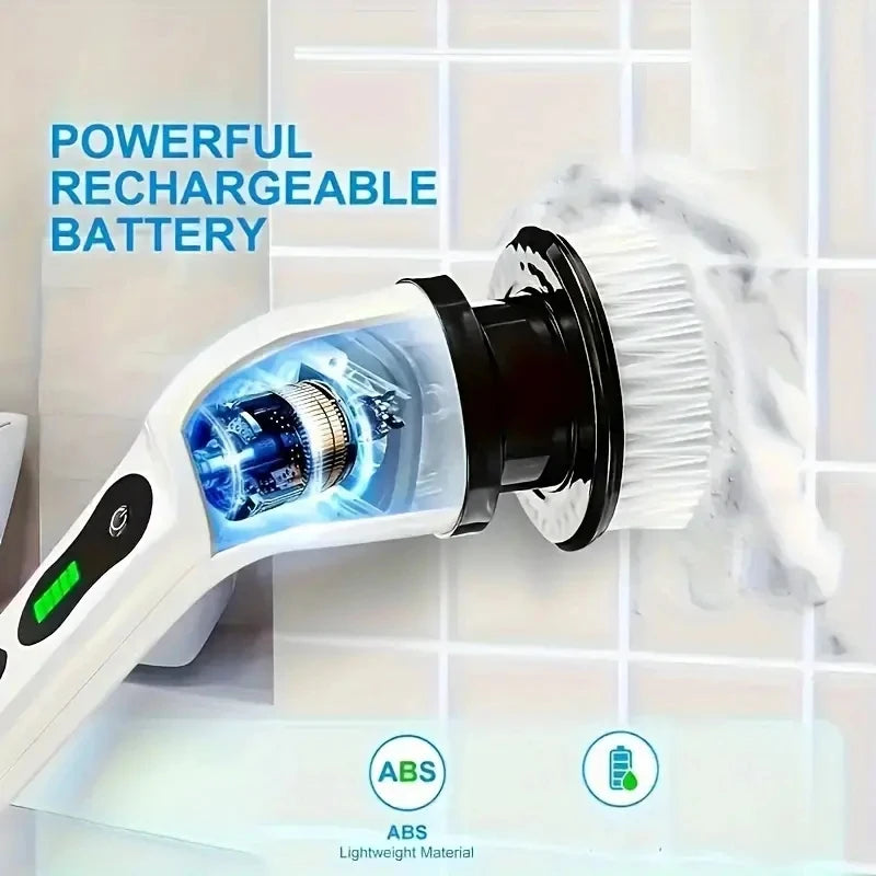 1 Set - Electric Cleaning Brush, Bathroom Cleaning Brush