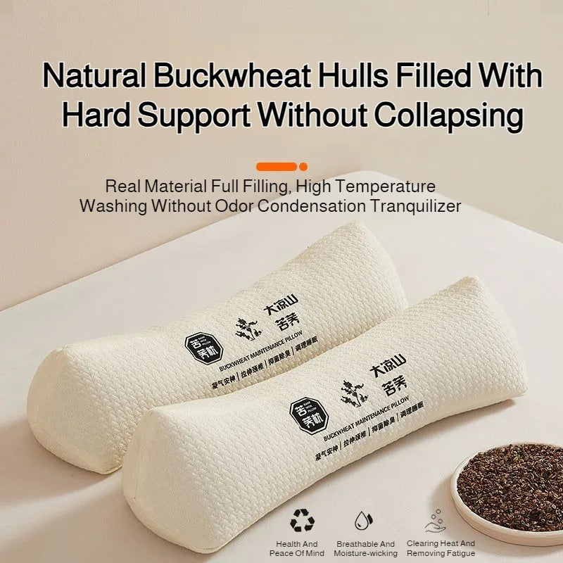 Buckwheat Husk Cervical Support Pillow for Adults