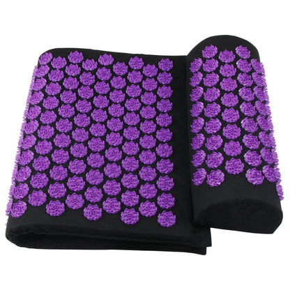 Acupressure Mat with Pillow - Yoga Massage Mat Set for Back & Muscle Relief