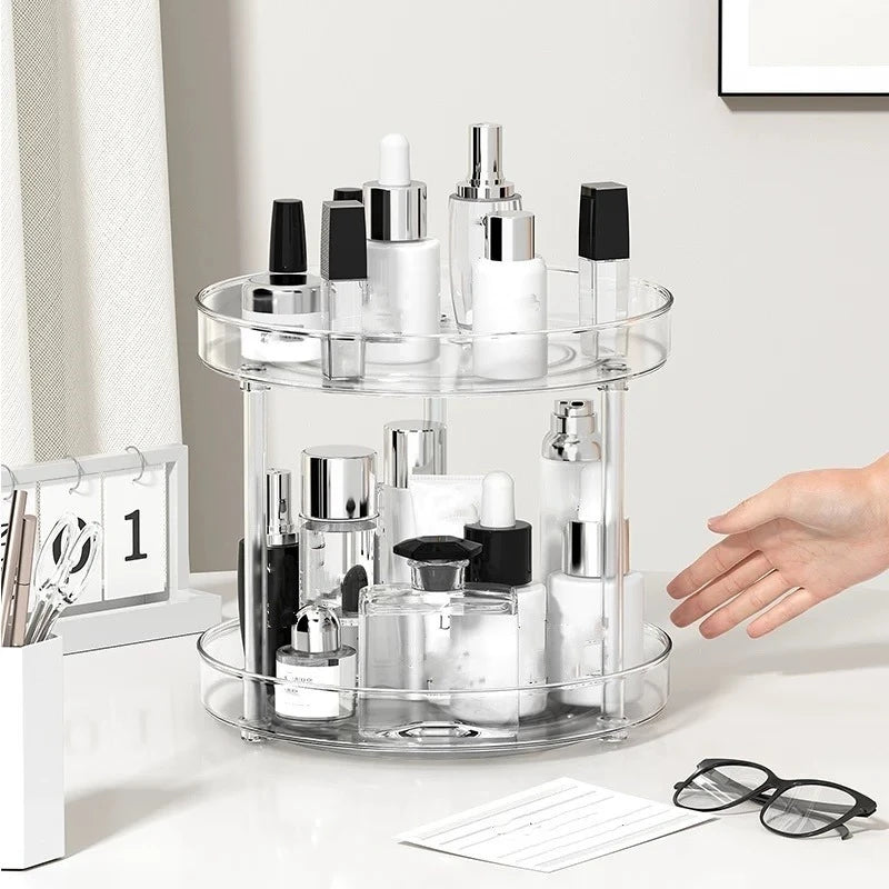 1Pc/Kitchen Rack Transparent Rotating Storage Rack Spice
