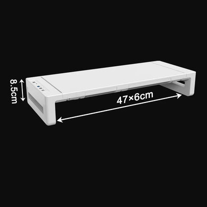 Monitor Stand Riser - Height Adjustable Desk Riser with Storage Drawer