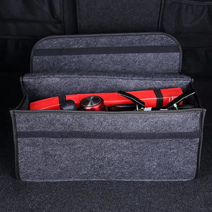 Car Trunk Organizer - Collapsible Anti-Slip Storage with Compartments for SUV & Auto