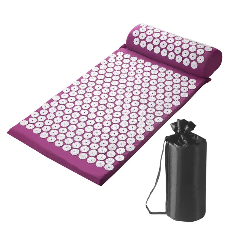 Acupressure Mat Set Massage Cushion for Back & Neck Relief