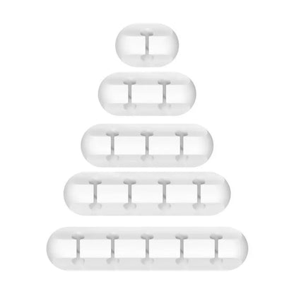 Cable Clips - Silicone Cord Organizer for Desk, Adhesive Cable Management Holder