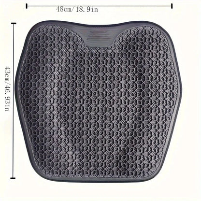 Gel Seat Cushion - Breathable Honeycomb Cushion for Office Chair, Car & Home