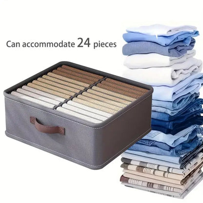 Closet Organizer Drawers - Foldable Fabric Wardrobe Clothes Storage, 14-24 Grids