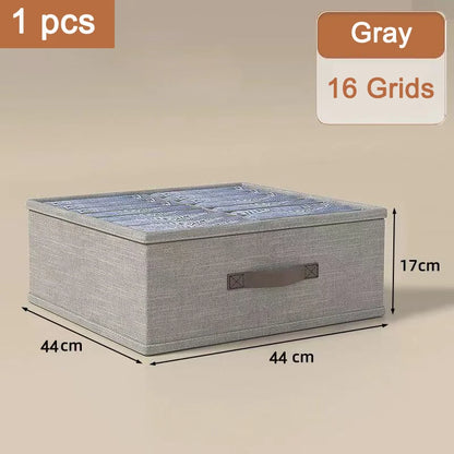 Closet Organizer Drawers - Foldable Fabric Wardrobe Clothes Storage, 14-24 Grids