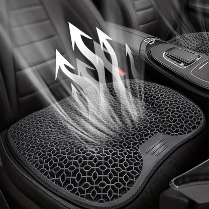 Gel Seat Cushion - Breathable Honeycomb Cushion for Office Chair, Car & Home