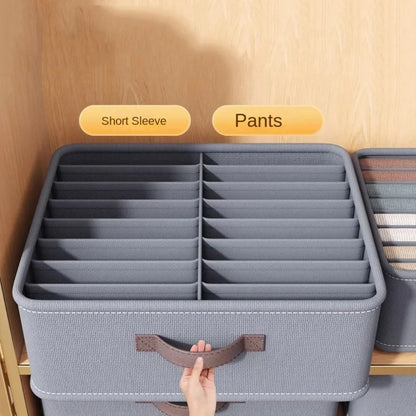 Closet Organizer Drawers - Foldable Fabric Wardrobe Clothes Storage, 14-24 Grids