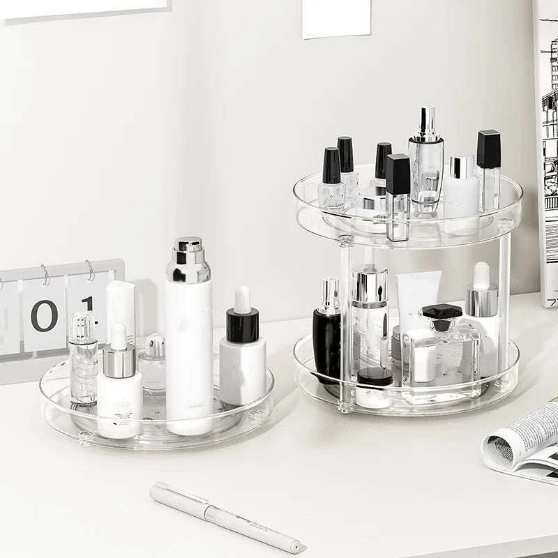 1Pc/Kitchen Rack Transparent Rotating Storage Rack Spice