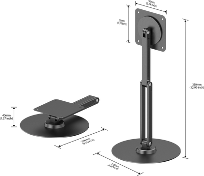 Monitor Mount Stand - Magnetic 2-in-1 VESA Arm for 7-19 inch Portable Monitors