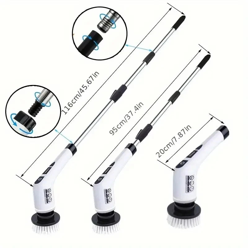 1 Set - Electric Cleaning Brush, Bathroom Cleaning Brush