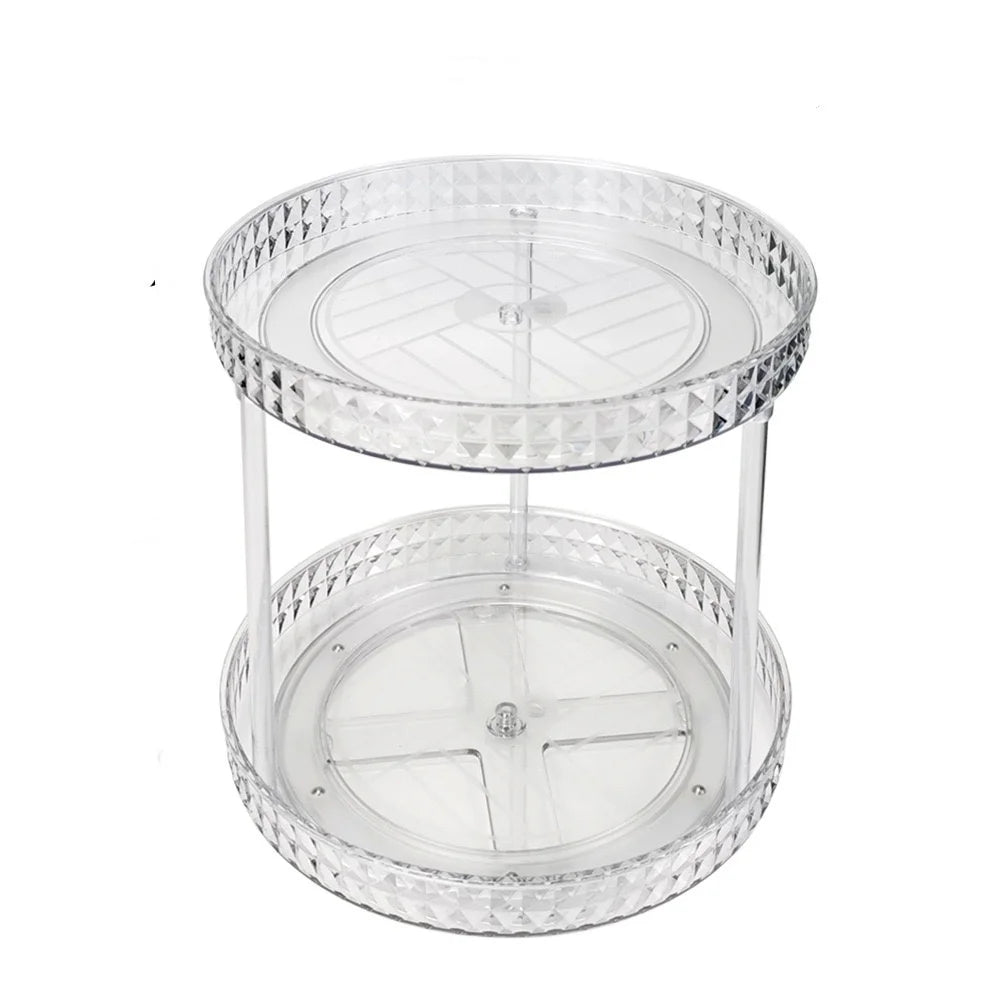 1Pc/Kitchen Rack Transparent Rotating Storage Rack Spice