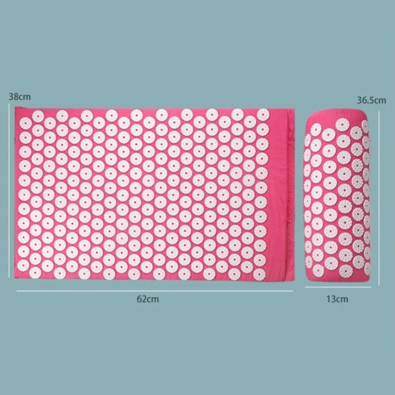 Acupressure Mat Set Massage Cushion for Back & Neck Relief