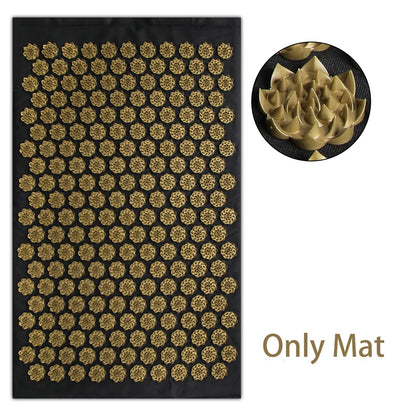 Acupressure Mat with Pillow - Yoga Massage Mat Set for Back & Muscle Relief