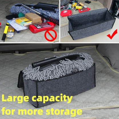 Car Trunk Organizer - Collapsible Anti-Slip Storage with Compartments for SUV & Auto
