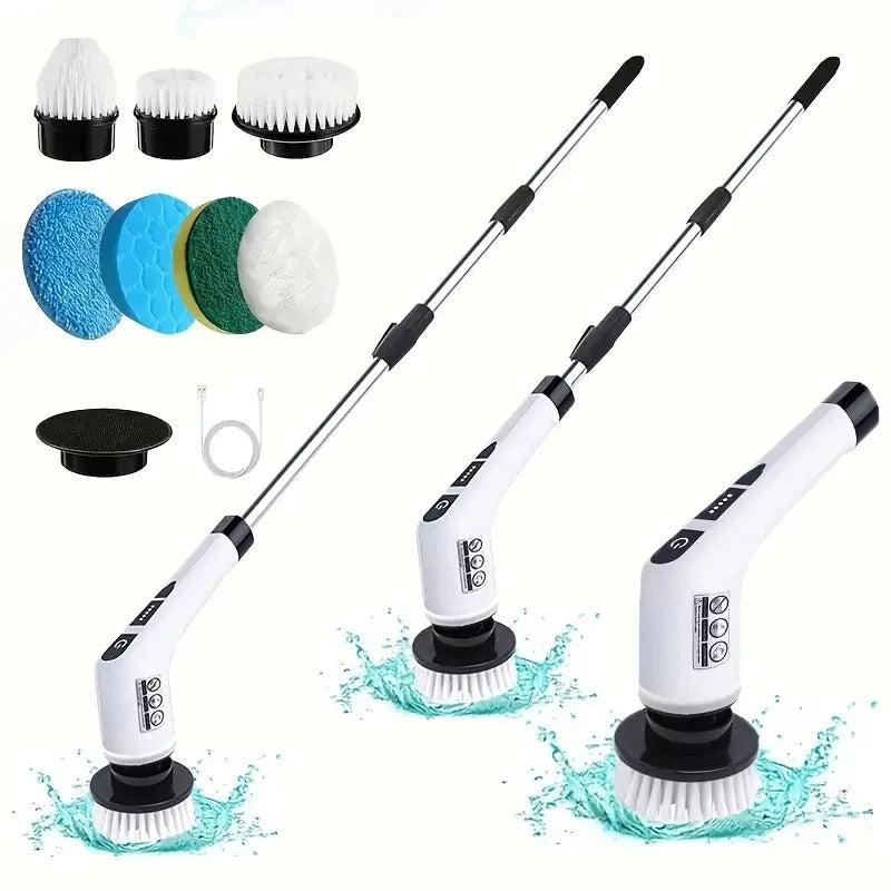 1 Set - Electric Cleaning Brush, Bathroom Cleaning Brush