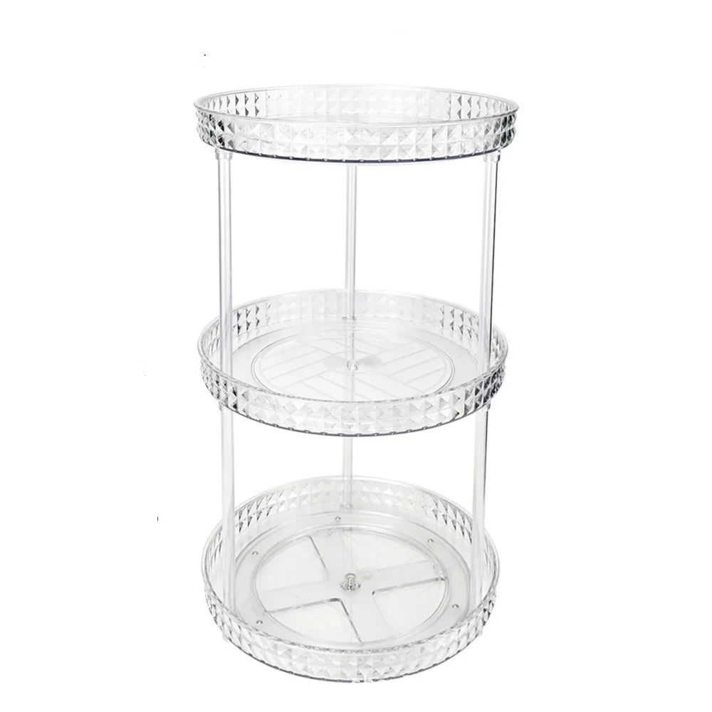 1Pc/Kitchen Rack Transparent Rotating Storage Rack Spice