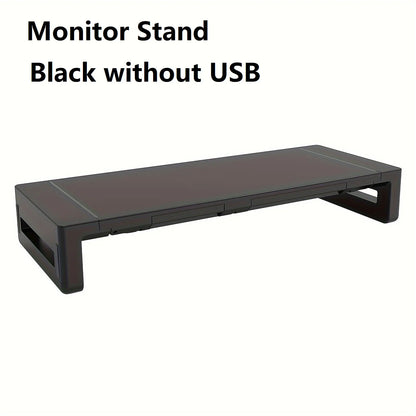 Monitor Stand Riser - Height Adjustable Desk Riser with Storage Drawer