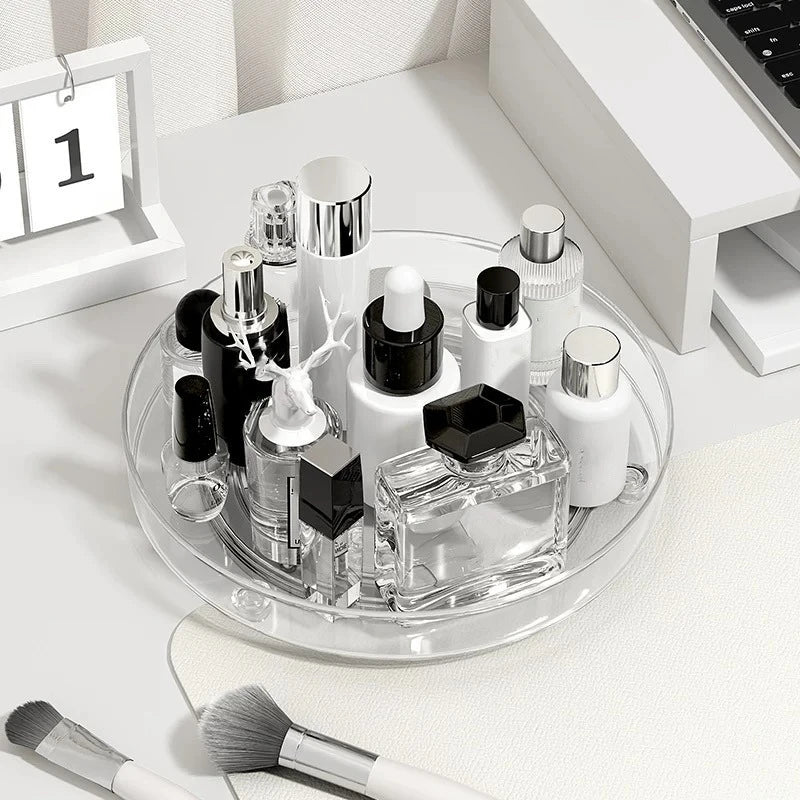 1Pc/Kitchen Rack Transparent Rotating Storage Rack Spice