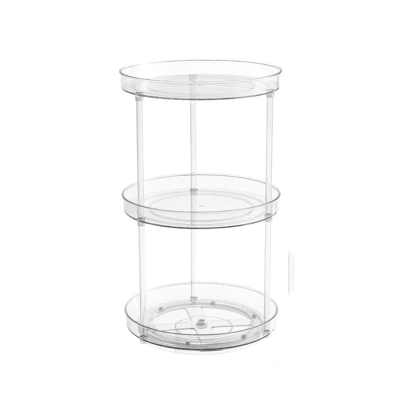 1Pc/Kitchen Rack Transparent Rotating Storage Rack Spice