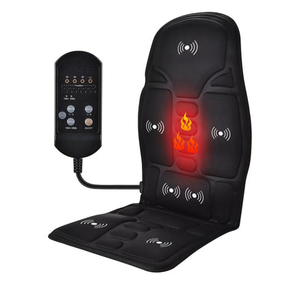 Back Massager Chair Pad - Shiatsu Massage Seat Cushion with Heat for Home, Office & Car
