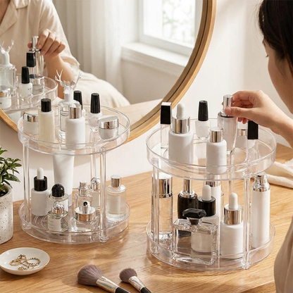 Rotating Spice Rack Organizer - Countertop Seasoning Storage Turntable, 1-3 Tiers