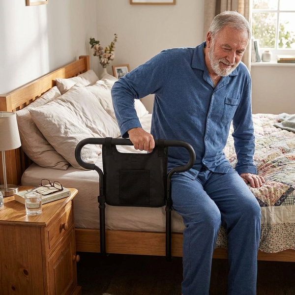 Bed Rails for Seniors - Adjustable Bed Rail Assist Handle for Elderly Adults