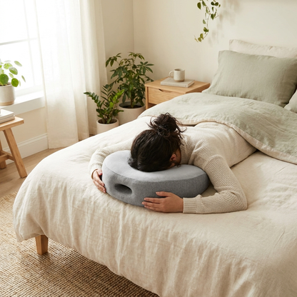 After: breathing easy face down on the prone pillow