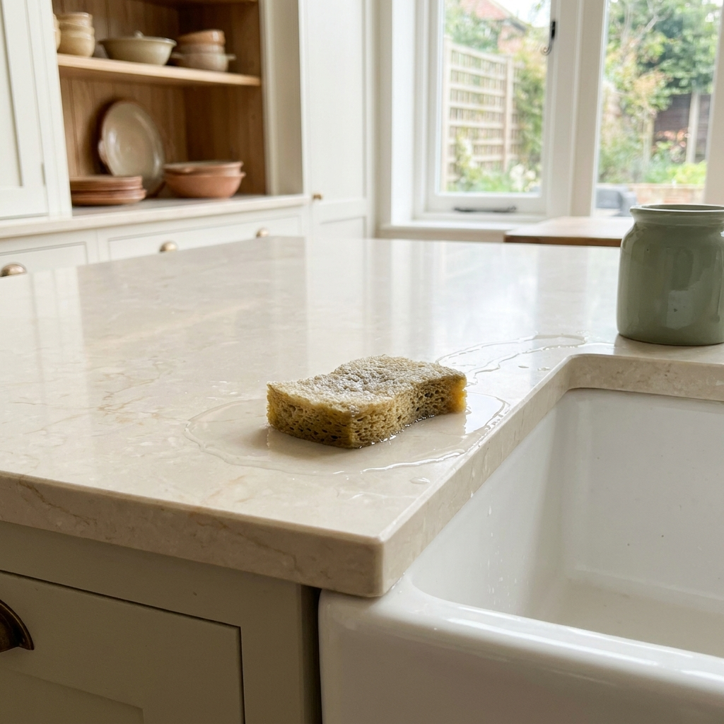 Before: the soggy sponge puddle problem