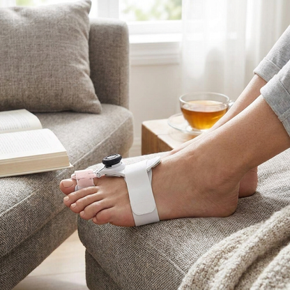 After: soft gel support you can wear all day on your toe